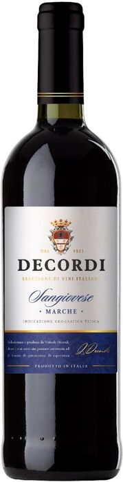 Вино "Decordi" Sangiovese, Marche IGT