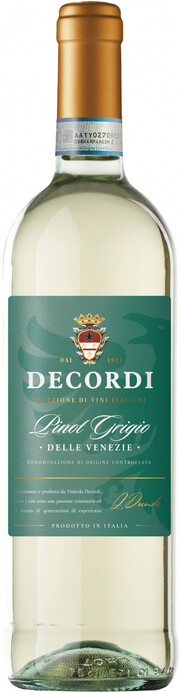 Вино "Decordi" Pinot Grigio delle Venezie IGT