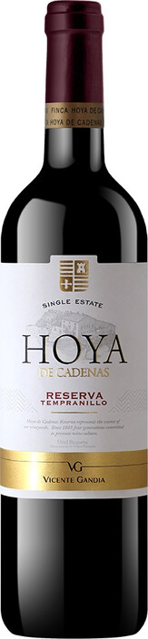 Вино Vicente Gandia, "Hoya de Cadenas" Reserva Tempranillo, Utiel-Requena DO