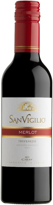 Вино "SanVigilio" Merlot, Trevenezie IGT 2020 380 мл