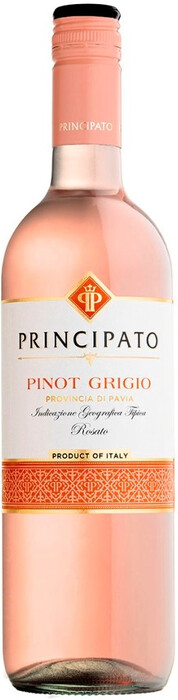 Вино "Principato" Pinot Grigio Rosato, Provincia di Pavia IGT, 2021-2022 2021 750 мл