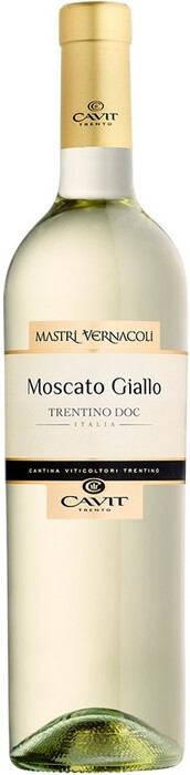 Вино "Mastri Vernacoli" Moscato Giallo, Trentino DOC, 2021-2022