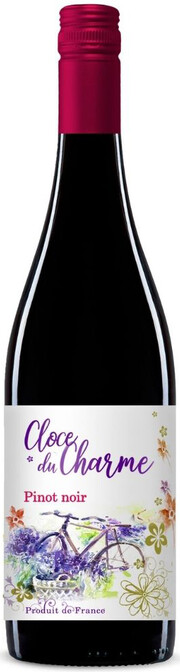 Вино Les Celliers Jean d'Alibert, "Cloce du Charme" Pinot Noir, Pays d'Oc IGP 2021 750 мл