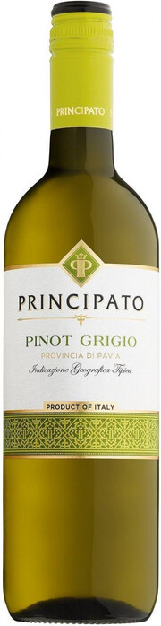 Вино "Principato" Pinot Grigio, Provincia di Pavia IGT, 2021-2022 2021 750 мл