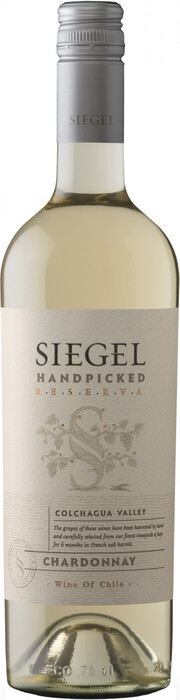 Вино Siegel, "Handpicked" Reserva Chardonnay 2022 750 мл