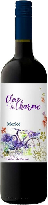 Вино Les Celliers Jean d'Alibert, "Cloce du Charme" Merlot, Pays d'Oc IGP 2021 750 мл