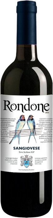 Вино "Rondone" Sangiovese, Terre Siciliane IGP