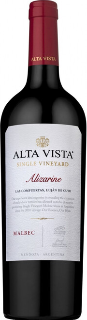 Вино Alta Vista, Single Vineyard "Alizarine" Malbec 2019 750 мл