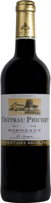 Вино Sichel, Chateau Piochet, Bordeaux AOC