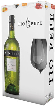 Херес "Tio Pepe" Palomino Fino, gift box with glass 2015 750 мл