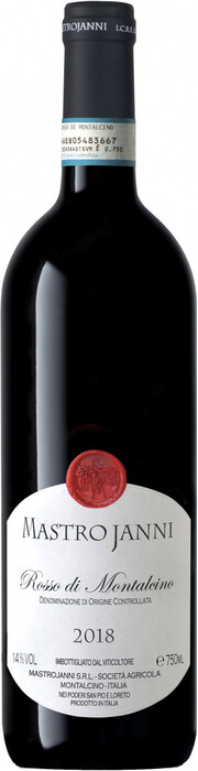 Вино Mastrojanni, Rosso di Montalcino DOC 2018 750 мл