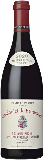 Вино Famille Perrin, "Coudoulet de Beaucastel", Cotes-du-Rhone AOC Rouge 2020 750 мл