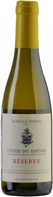 Вино Famille Perrin, "Reserve" Cotes du Rhone AOC Blanc 2022 380 мл