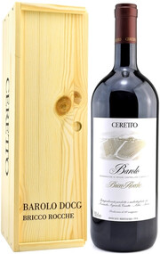 Вино Ceretto, Barolo "Bricco Rocche" DOCG, wooden box