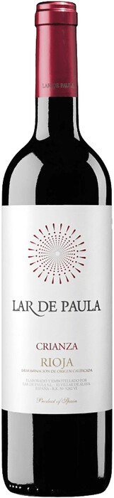 Вино Lar de Paula, Tempranillo Crianza, Rioja DOC