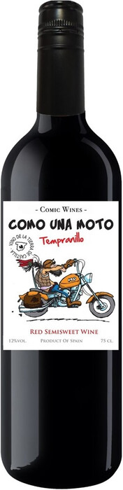 Вино "Como Una Moto" Tempranillo Semisweet