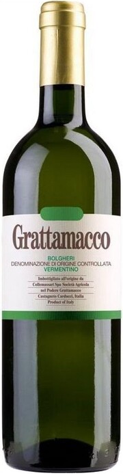 Вино Grattamacco, Vermentino, Bolgheri DOC 2020 750 мл