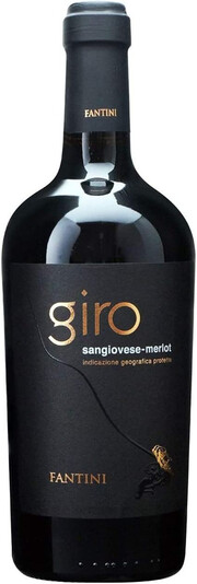 Вино Fantini, "Giro" Sangiovese-Merlot, Puglia IGP 2020 750 мл