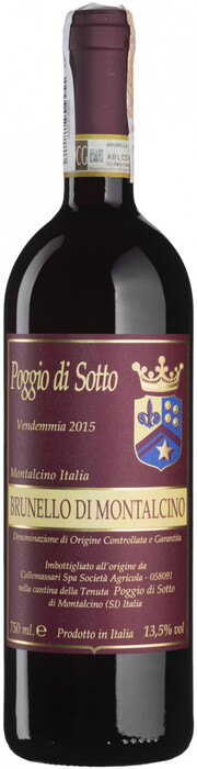 Вино Poggio di Sotto, Brunello di Montalcino DOCG 2016 750 мл