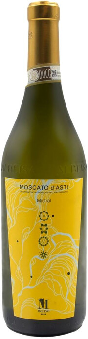 Вино Molino, Moscato d'Asti "Mistral" DOCG 750 мл