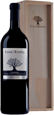 Вино Casa de la Ermita, Tinto Crianza, Jumilla DO, wooden box