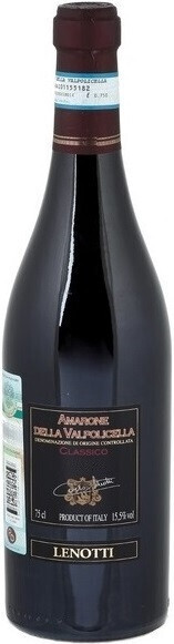 Вино Lenotti, Amarone della Valpolicella DOC Classico 750 мл