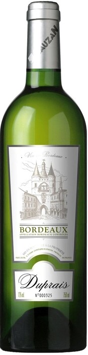 Вино "Duprais" Blanc Dry, Bordeaux AOC