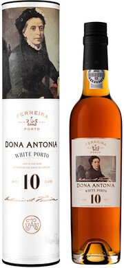 Портвейн Ferreira, "Dona Antonia" 10 Years Old White Porto, in tube 380 мл