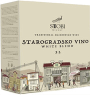 Вино Stobi, "Starogradsko" White Blend, bag-in-box 3000 мл