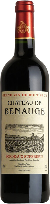 Вино Chateau de Benauge, Bordeaux Superieur AOC