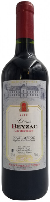 Вино Chateau Beyzac, Haut-Medoc AOC Cru Bourgeois 750 мл