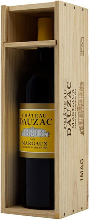 Вино Andre Lurton, Chateau Dauzac, Margaux Grand Cru Classe AOC, wooden box