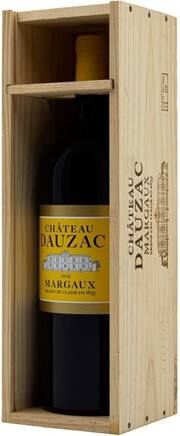 Вино Andre Lurton, Chateau Dauzac, Margaux Grand Cru Classe AOC, wooden box, 3 л