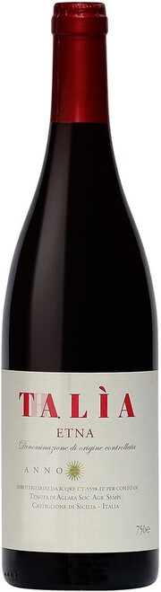 Вино Tenuta di Aglaea, "Thalia" Etna Rosso DOC 2018 750 мл