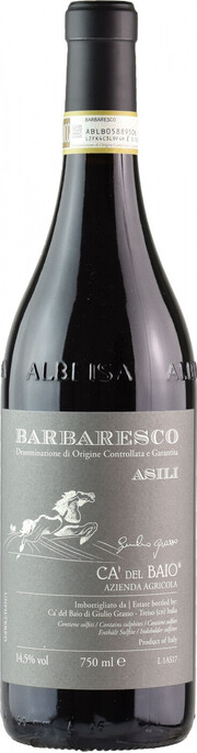 Вино Ca'del Baio, Barbaresco DOCG "Asili"