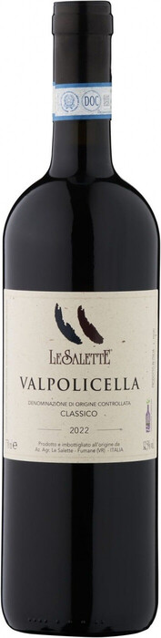 Вино Le Salette, Valpolicella Classico DOC 2022 750 мл