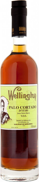 Херес Bodegas Hidalgo La Gitana, Palo Cortado Wellington 20 Years Old 500 мл