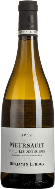 Вино Benjamin Leroux, Meursault Premier Cru "Les Genevrieres" AOC