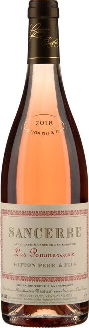 Вино Gitton Pere & Fils, "Les Pommereaux" Rose, Sancerre AOC