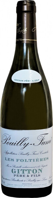 Вино Gitton Pere & Fils, Pouilly-Fume "Les Foltieres" AOC 2020 750 мл