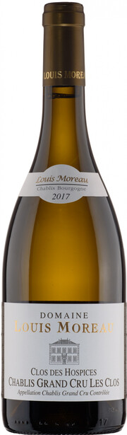 Вино Domaine Louis Moreau, Chablis Grand Cru Les Clos "Clos des Hospices" AOC