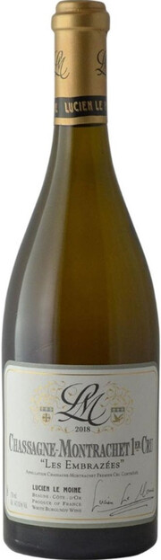 Вино Lucien Le Moine, Chassagne-Montrachet Premier Cru "Les Embrazees" AOC 2013 750 мл