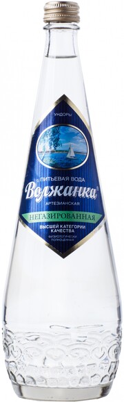 Вода "Волжанка" негазированная, в стеклянной бутылке