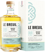 Виски "Le Breuil" Duo de Malt Blend, gift box 700 мл