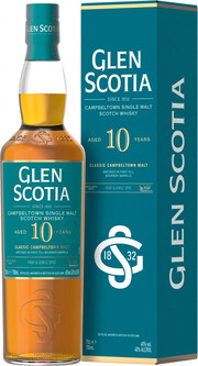 Виски "Glen Scotia" 10 Years Old, gift box 700 мл