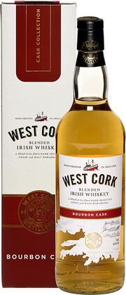 Виски "West Cork" Bourbon Cask, gift box