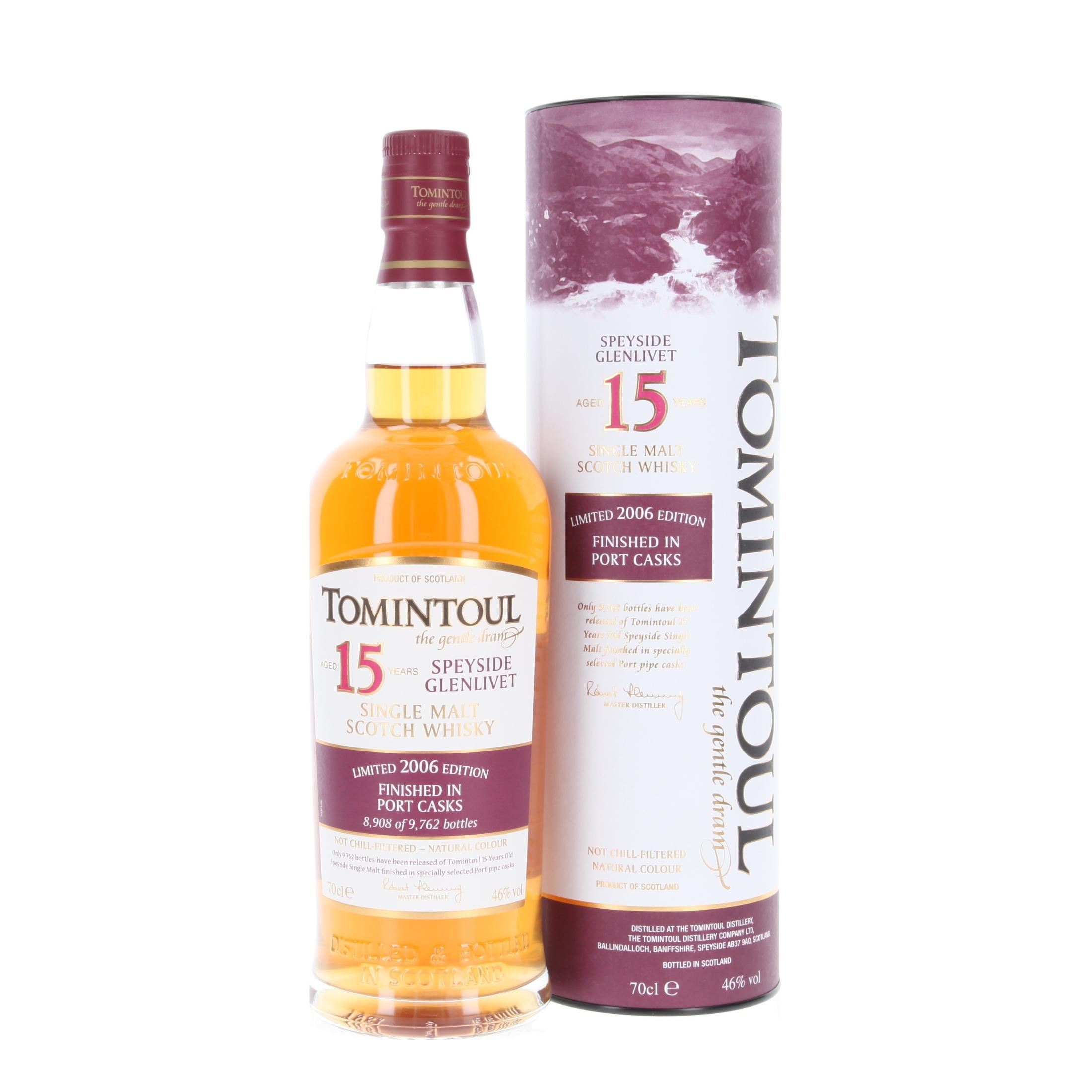 Tomintoul Port Cask Finish 15 Year Old 2006 700 ml