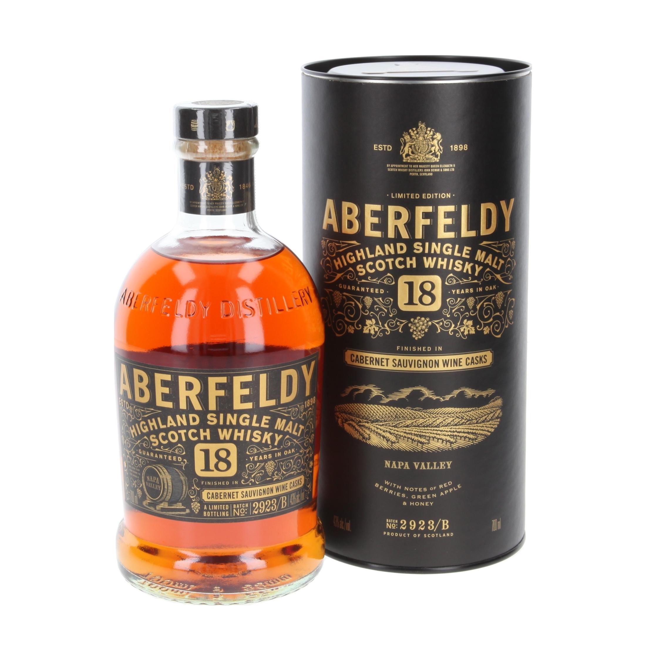 Aberfeldy Napa Valley 18 Year Old Whisky 700 ml