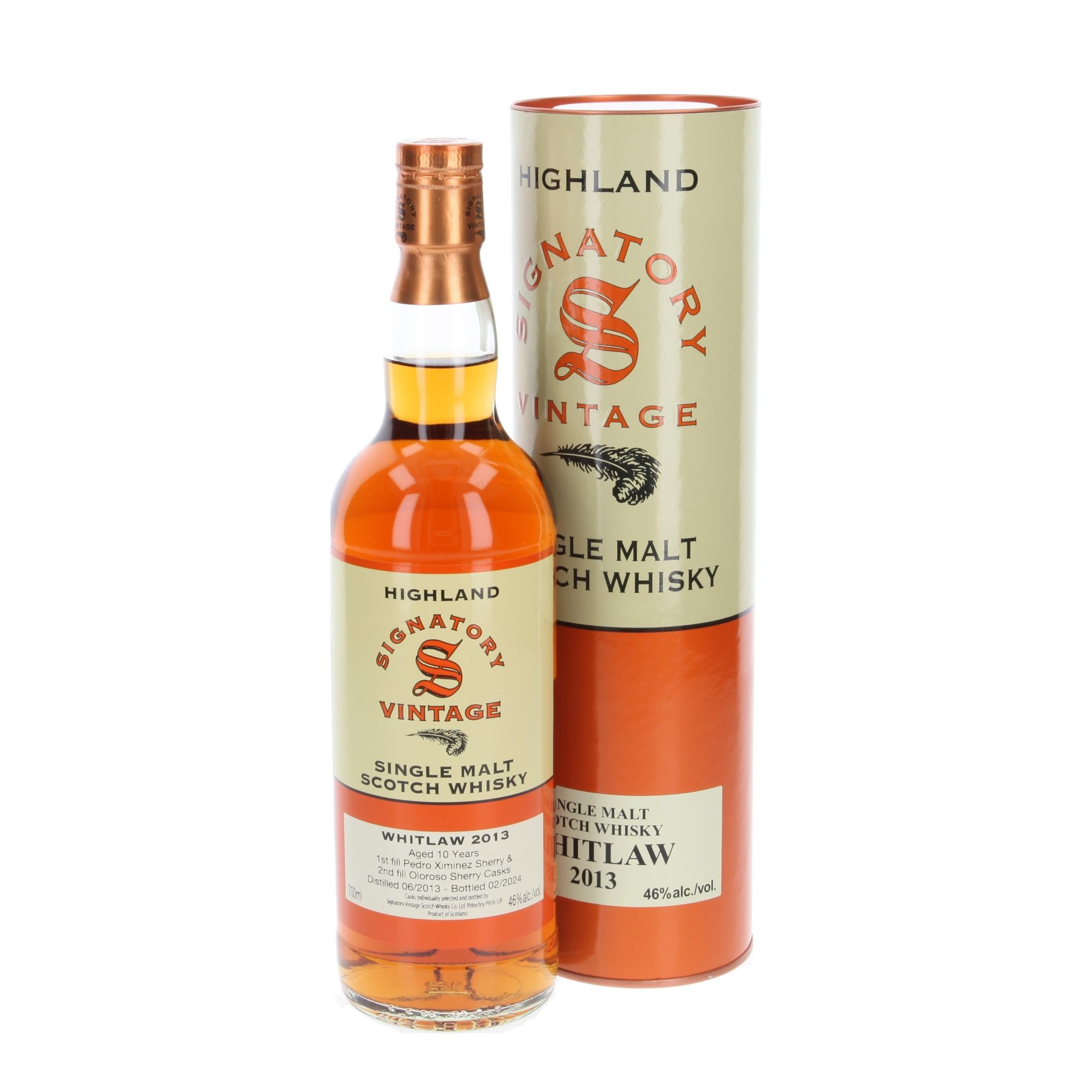 Whitlaw Signatory Vintage 10 Year Old 2013/2024  whisky 700 ml