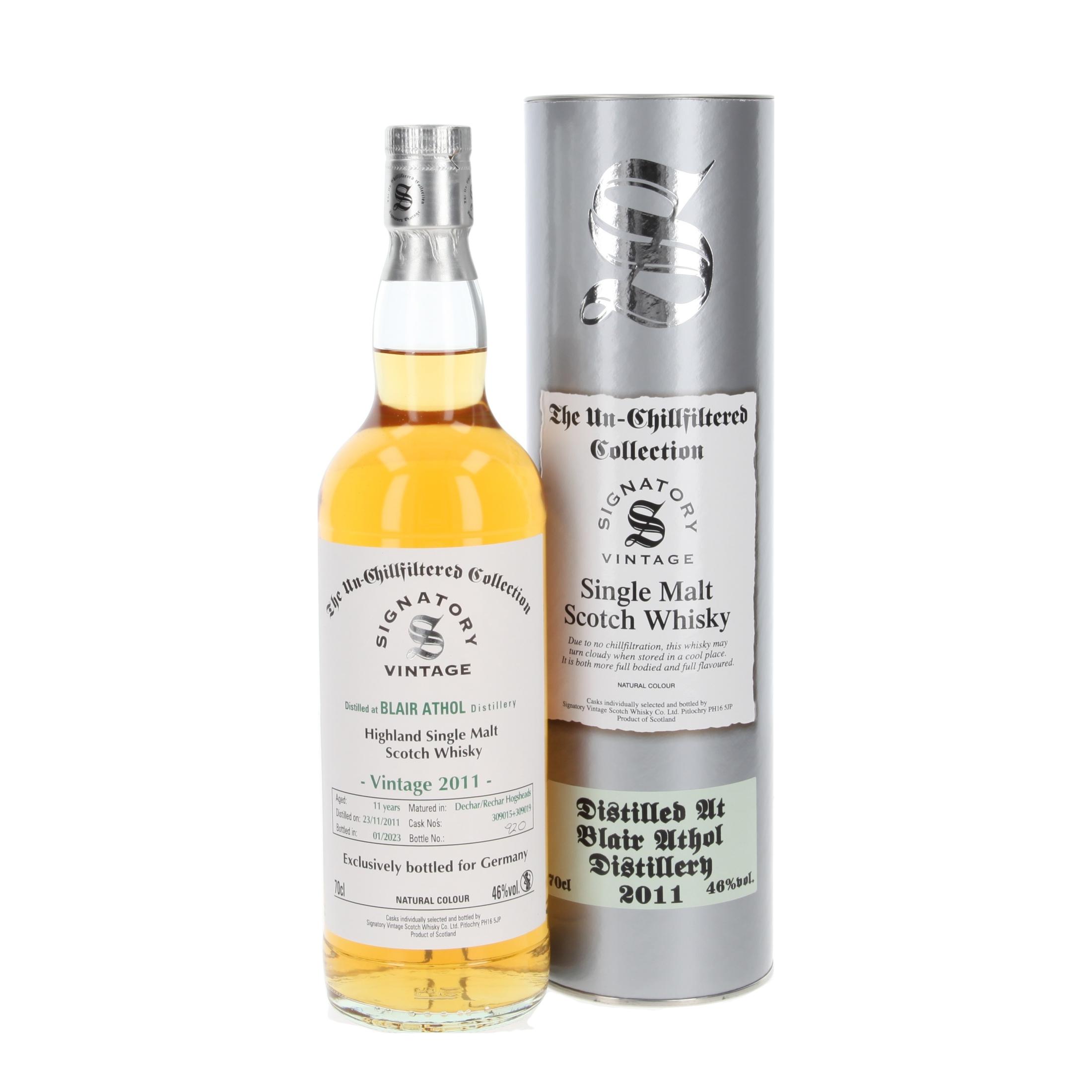Blair Athol Un-Chillfiltered Collection 11 Years 2011/2023  Whisky 700 ml